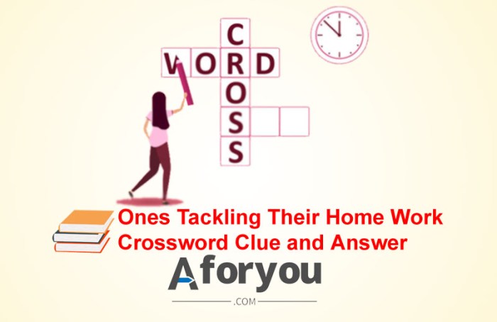 Type of work crossword clue