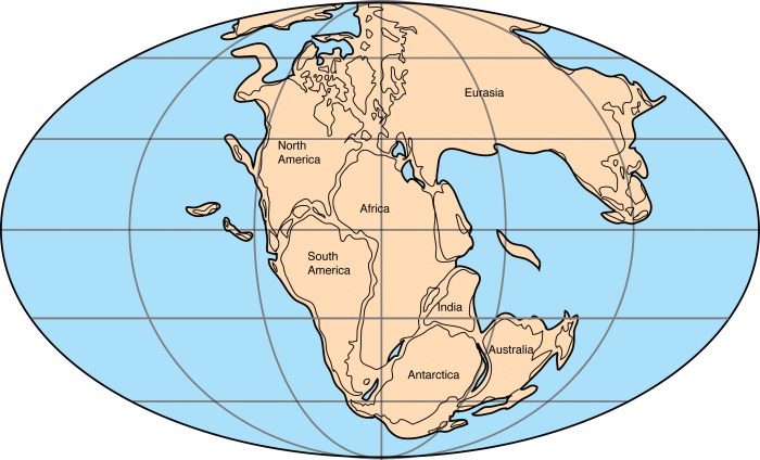 Identify statements true of pangaea.