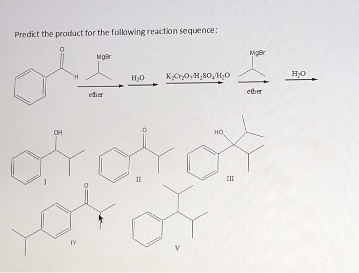 Predict the major organic product for the following reaction sequence