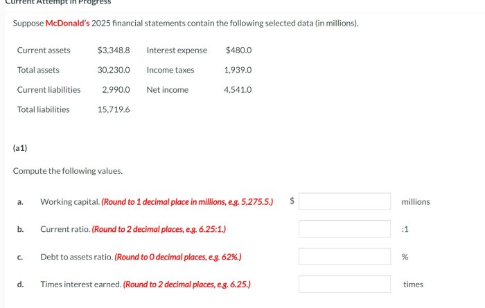 Suppose during 2025 that federal express reported the following information