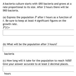 Bacteria chegg culture