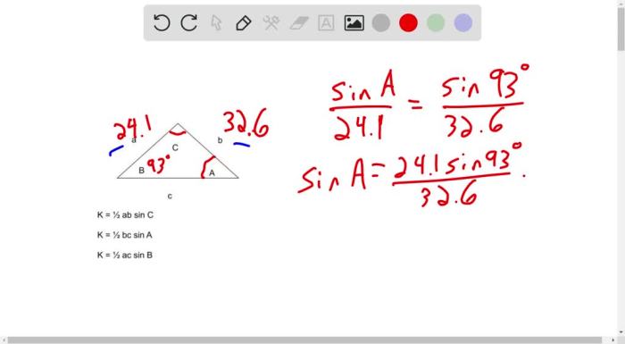 Nearest tenth triangle each area find values round rounded use intermediate calculate answer value final next