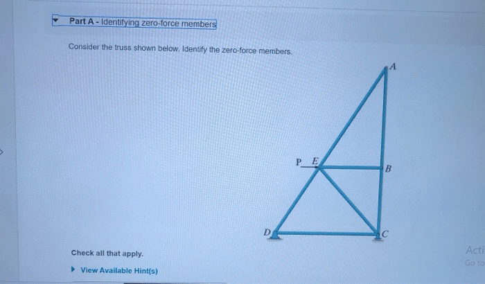 Force zero members truss identify shown chegg transcribed question text show subjected loading